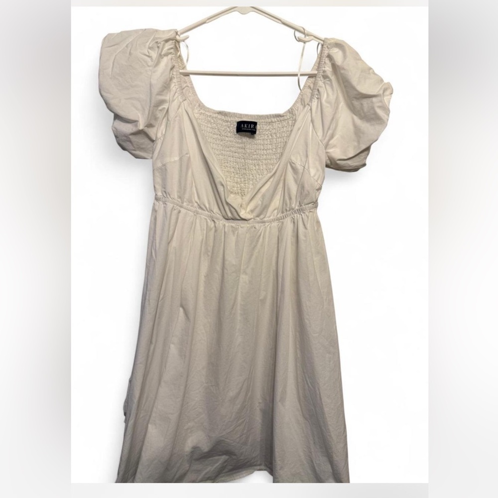 AKIRA White Mini Flowy Dress